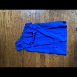 J crew royal blue one shoulder dress